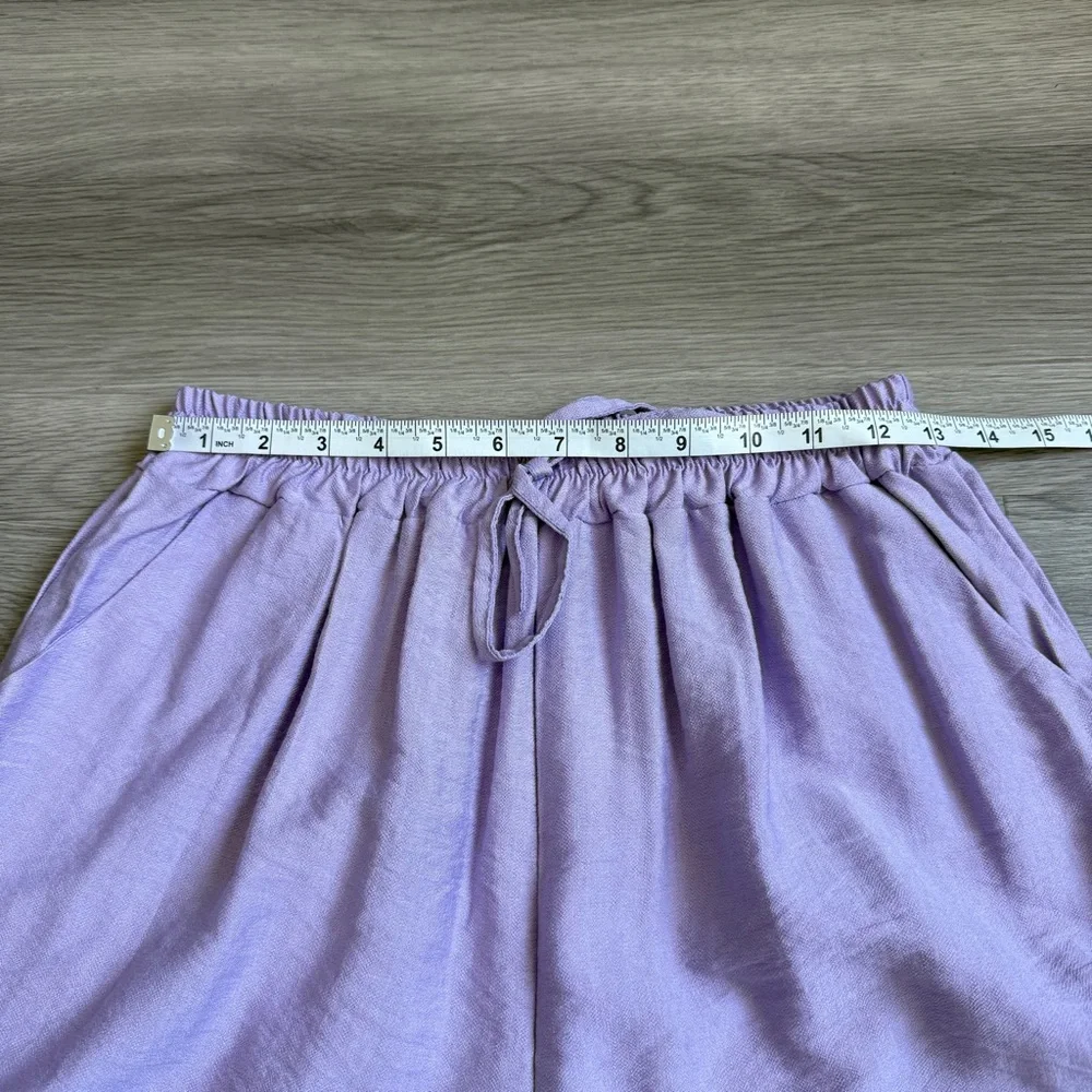 Coastal Bloom Lavender Wide-Leg Pants - Picture 4 of 8